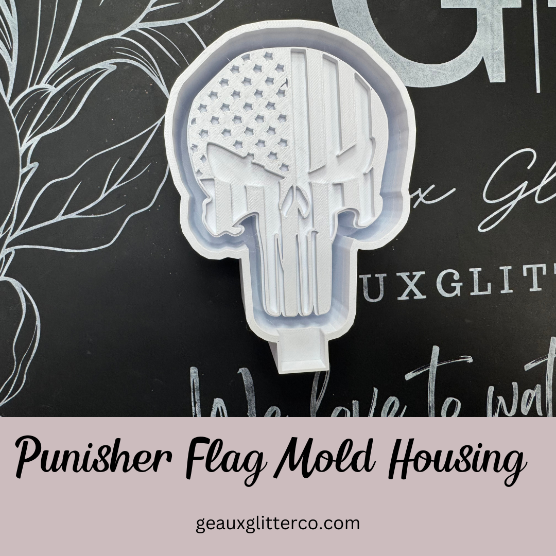 Punisher Flag Freshie Mold Housing