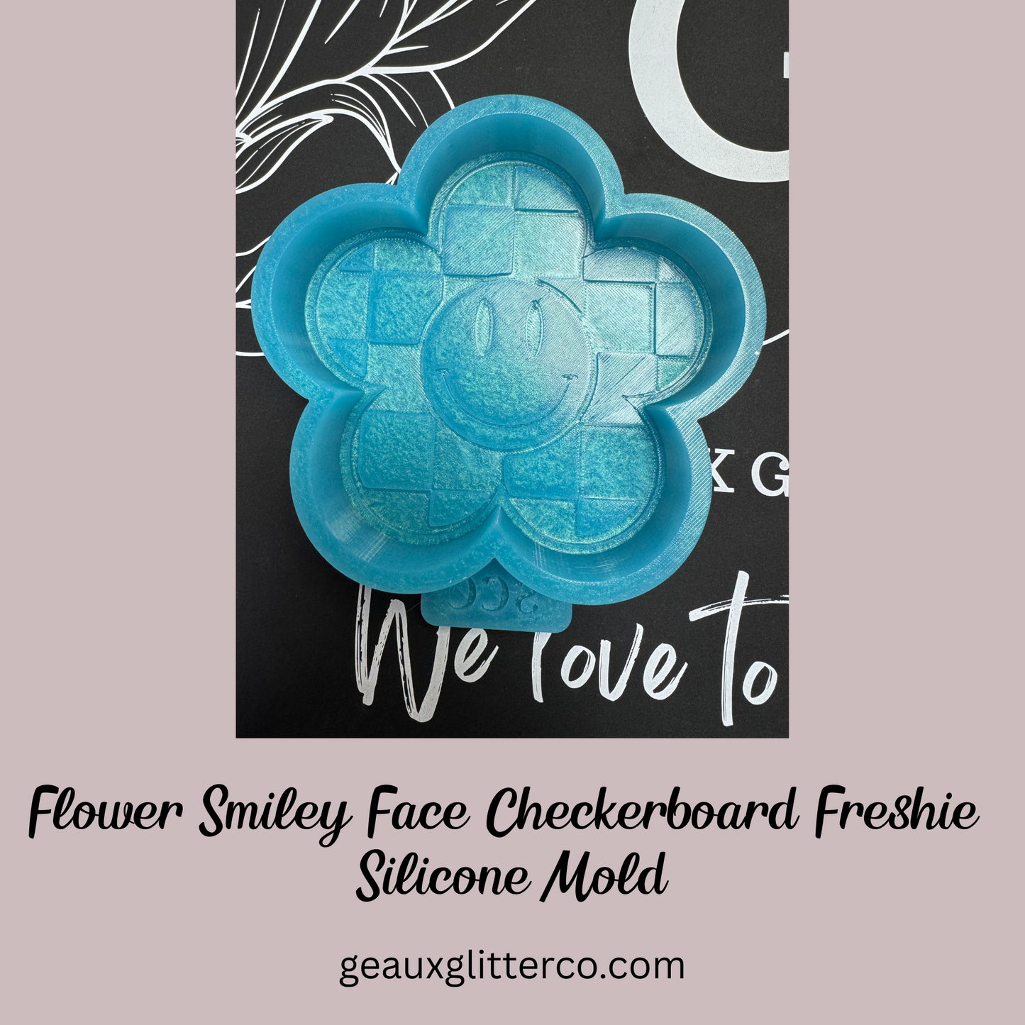 Smiley Face Checkerboard Housing for Freshie Molds