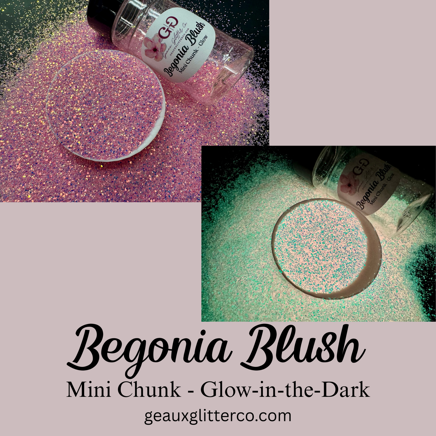 Begonia Blush - Mini Chunk Glow