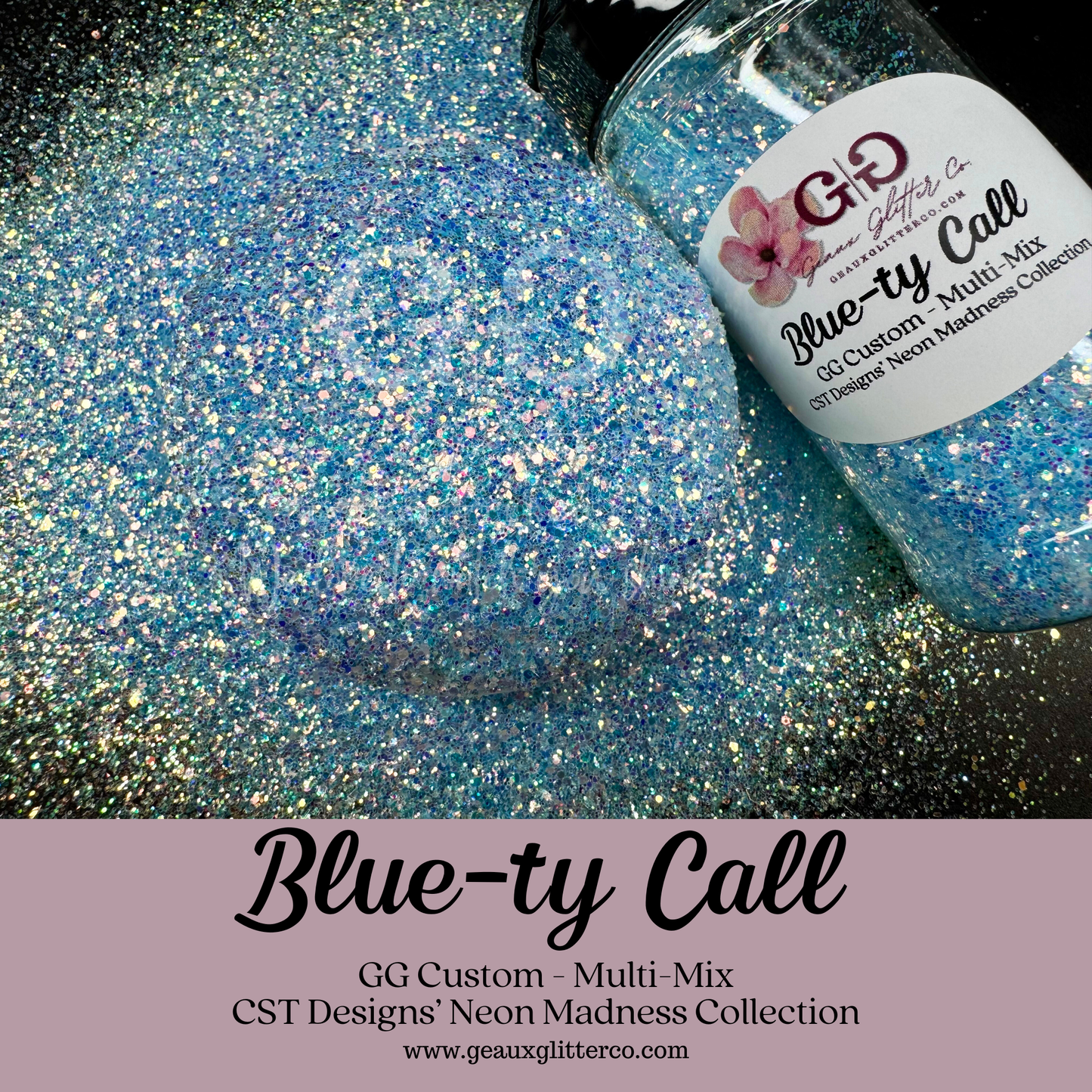 Blue-ty Call - GG Custom - Multi-Mix CST Designs Neon Madness Collection