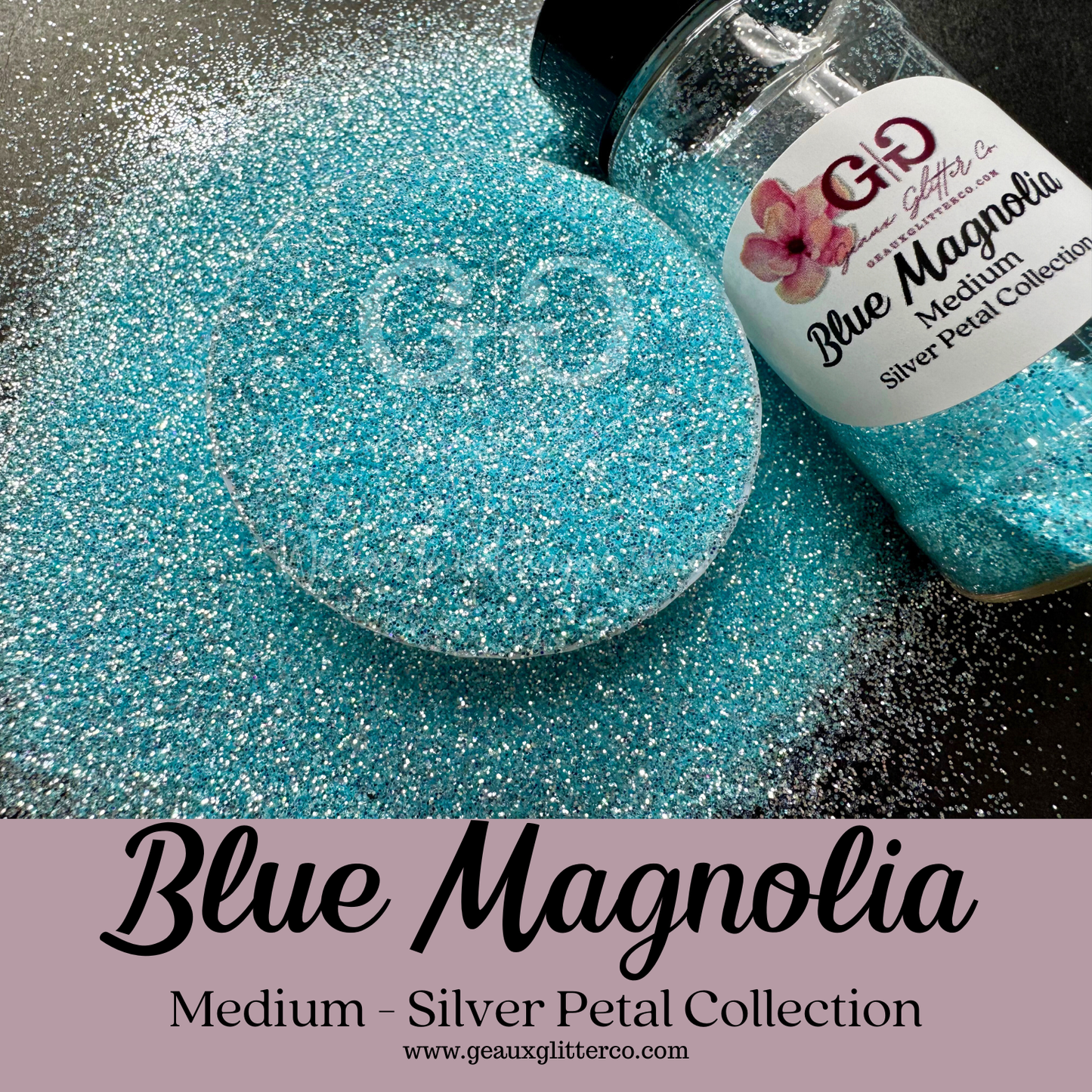 Blue Magnolia - Medium - Silver Petal Collection