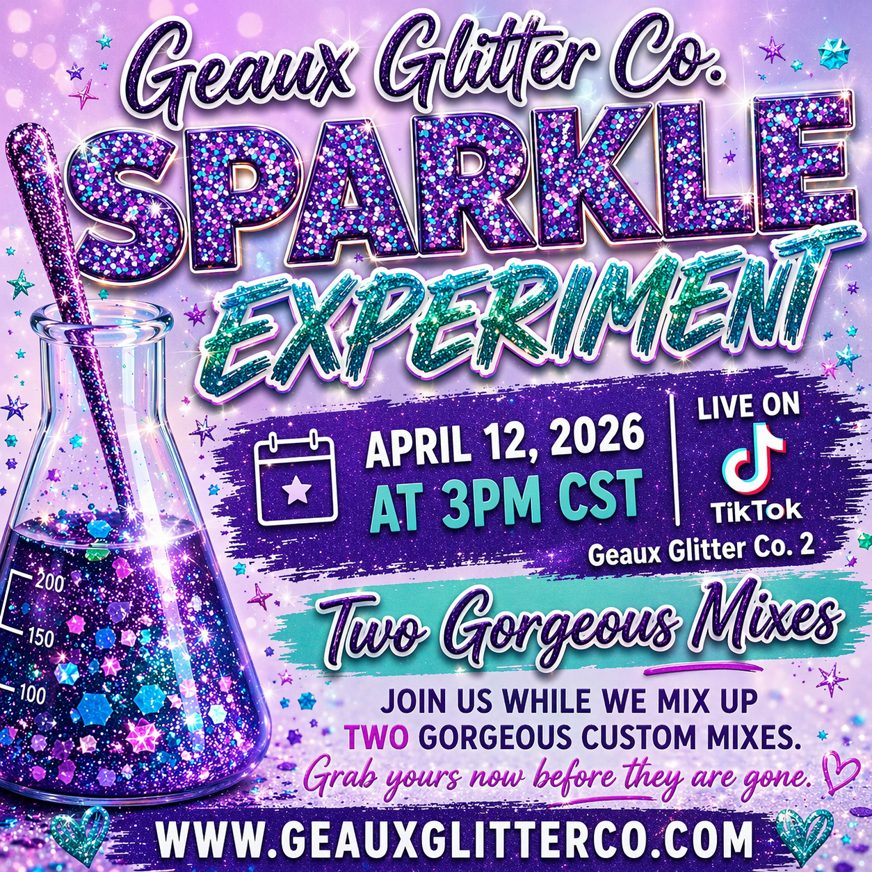 4.12.26 The Sparkle Experiment - DISCOUNT CODES NOT ALLOWED!
