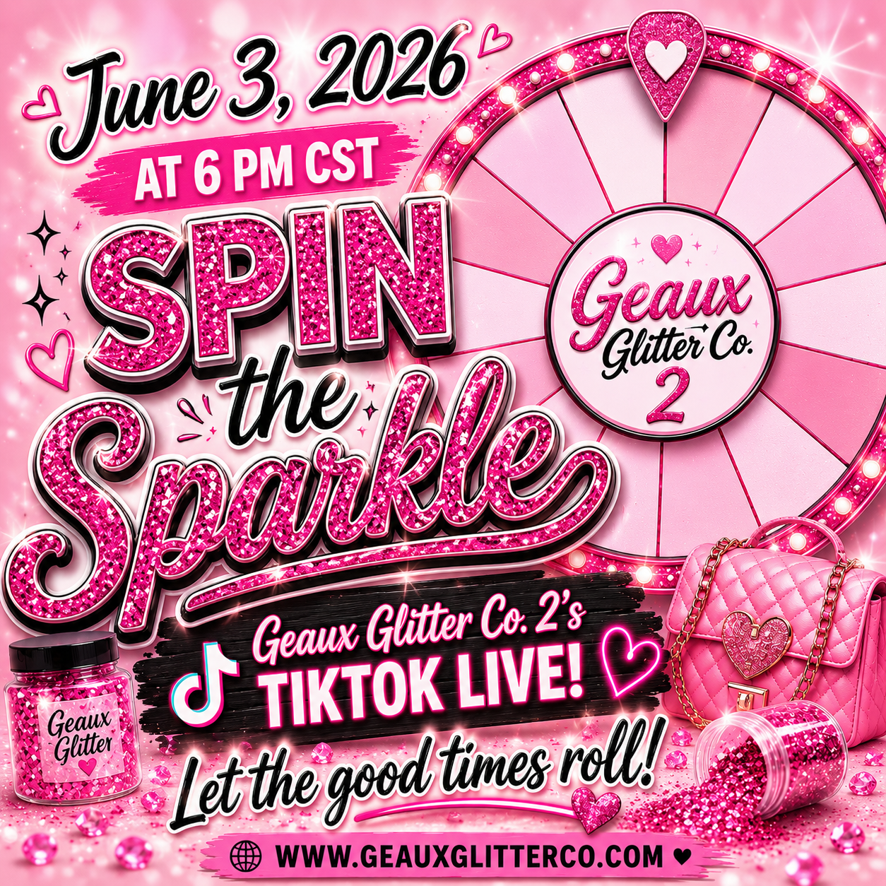 6.3.26 Spin the Sparkle - 6pm CST - NO DISCOUNT CODES PLEASE