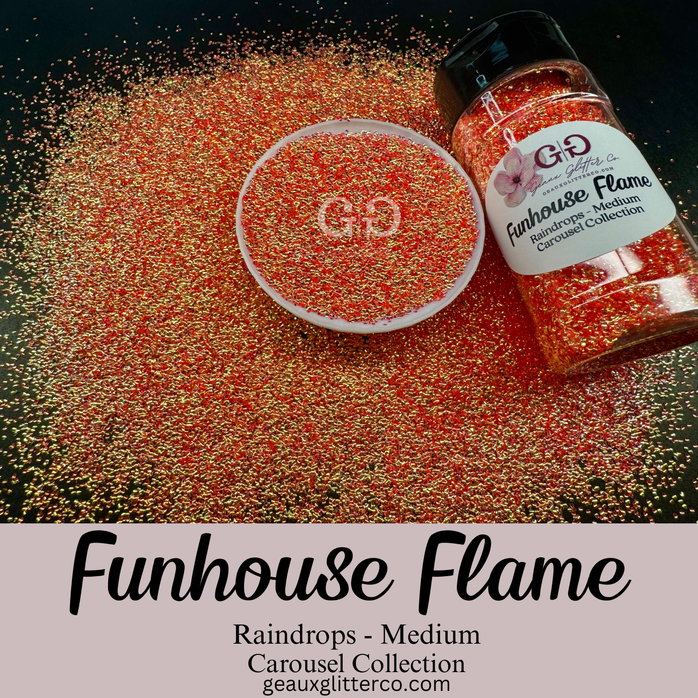 Funhouse Flame Raindrops - Medium