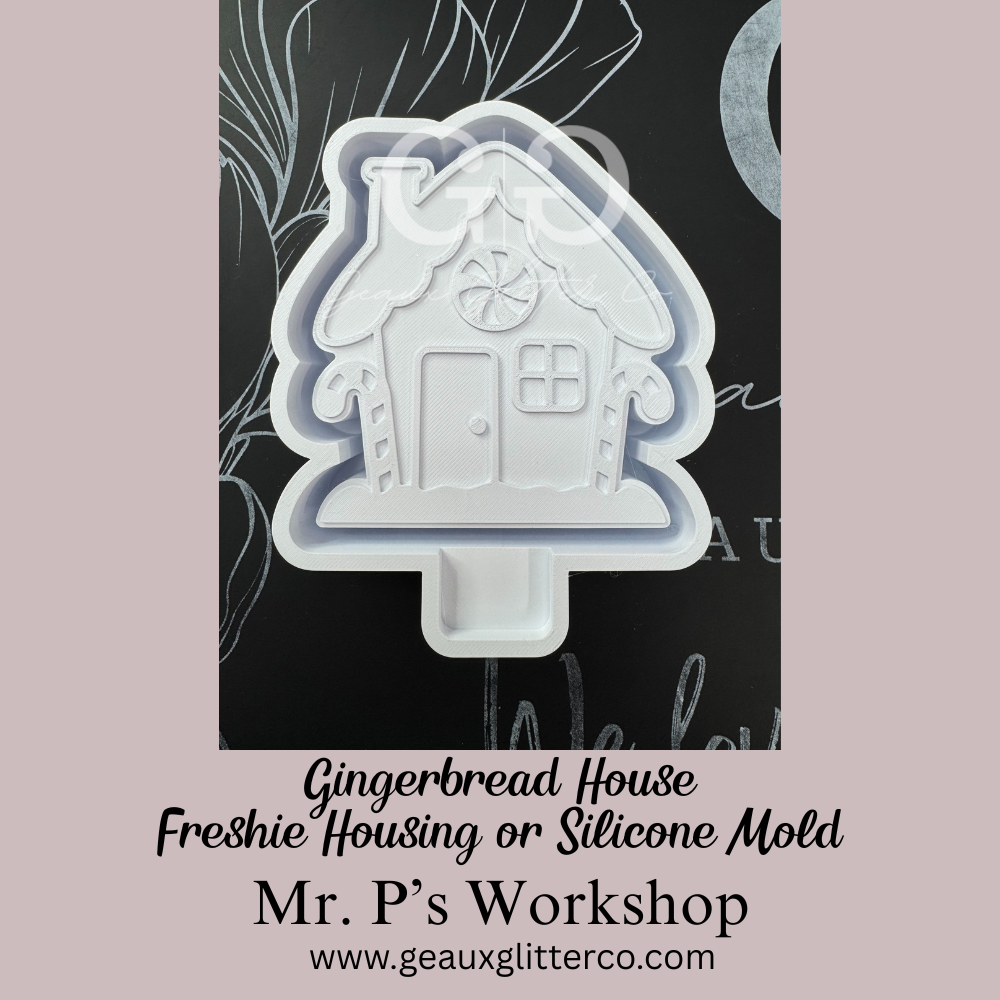 Gingerbread House Freshie Housing or Silicone Mold