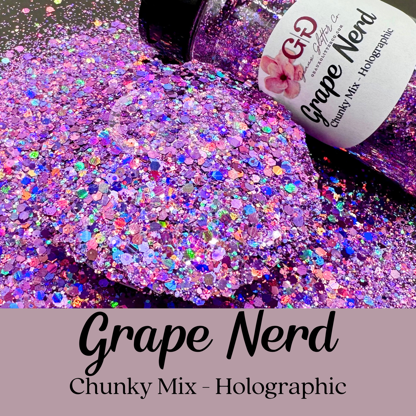 Grape Nerd Chunky Mix - Holographic