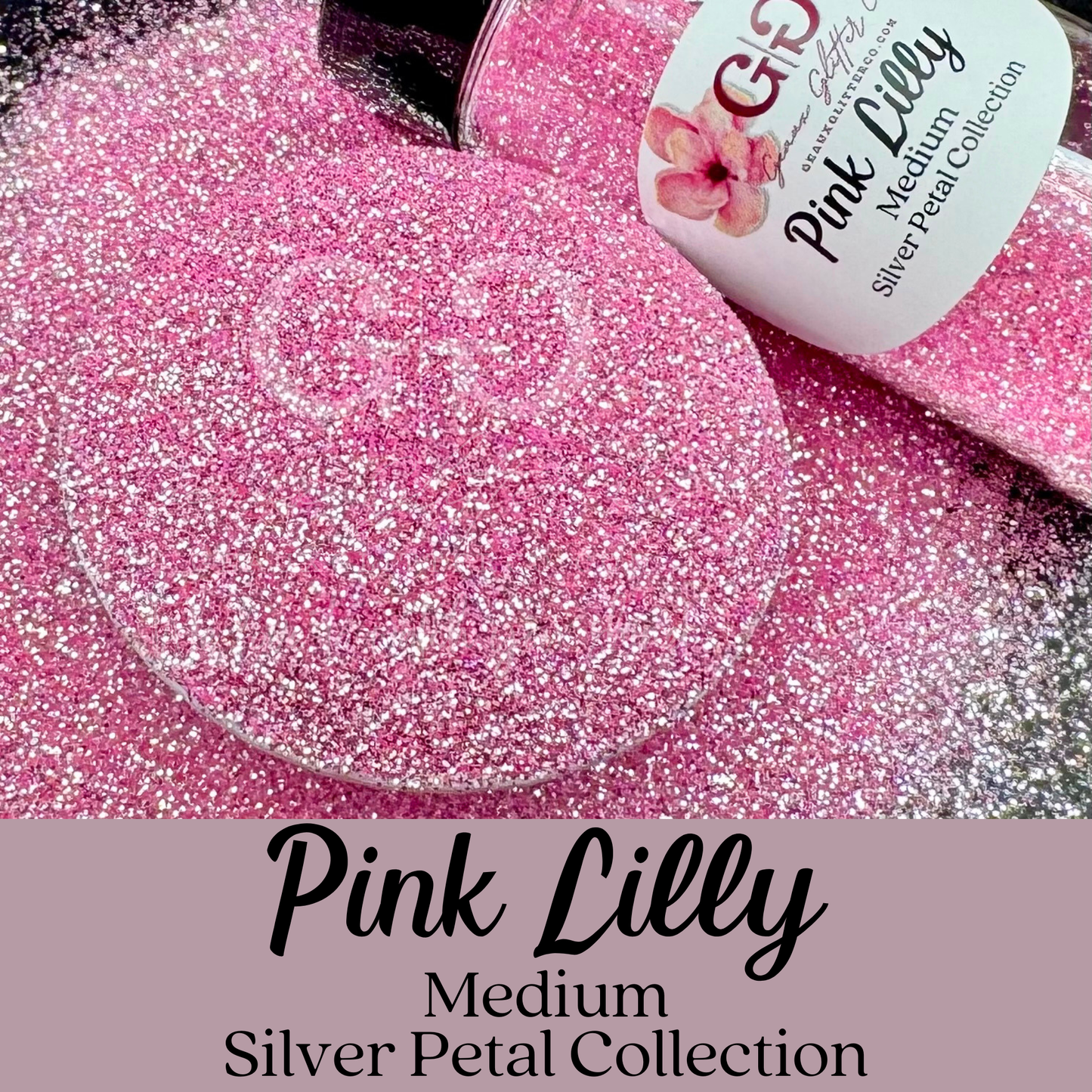 Pink Lilly - Medium - Silver Petal Collection