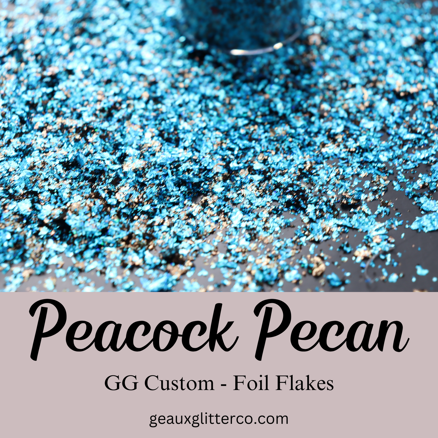 Peacock Pecan Foil Flakes - GG Custom Mix