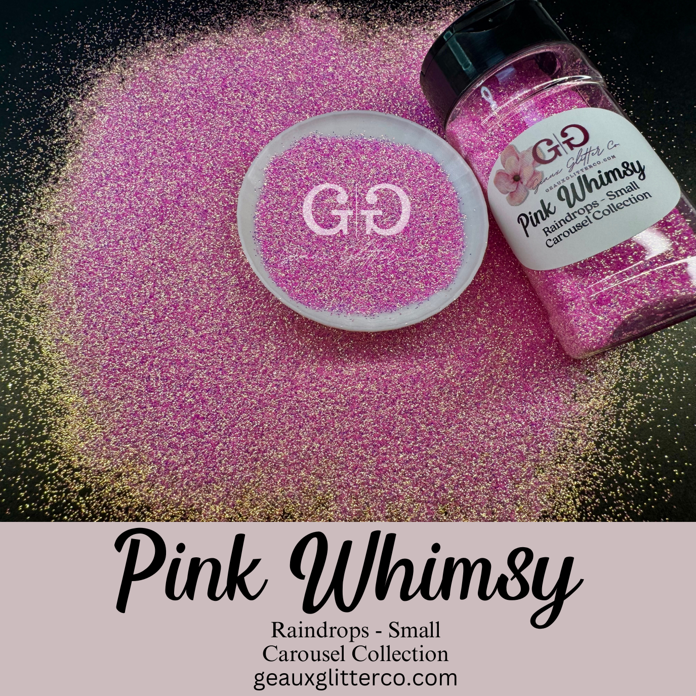 Pink Whimsy Raindrops Small