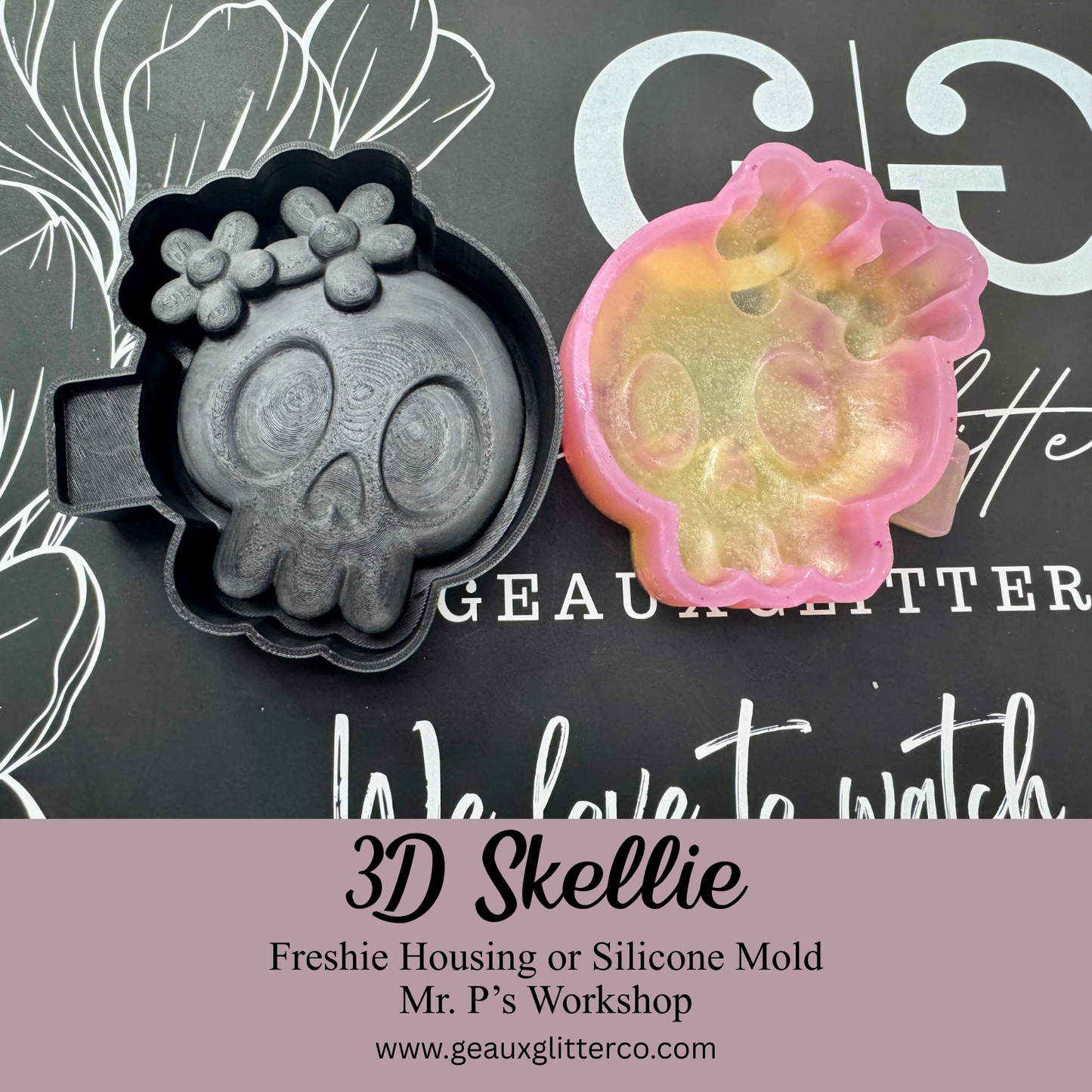 3D Skellie Freshie Housing or Silicone Mold