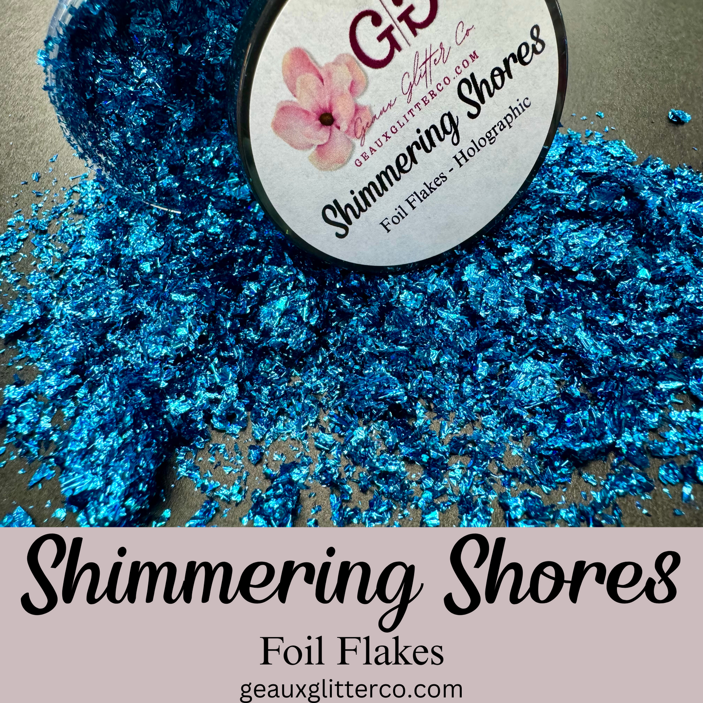 Shimmering Shores - Holographic Foil Flakes