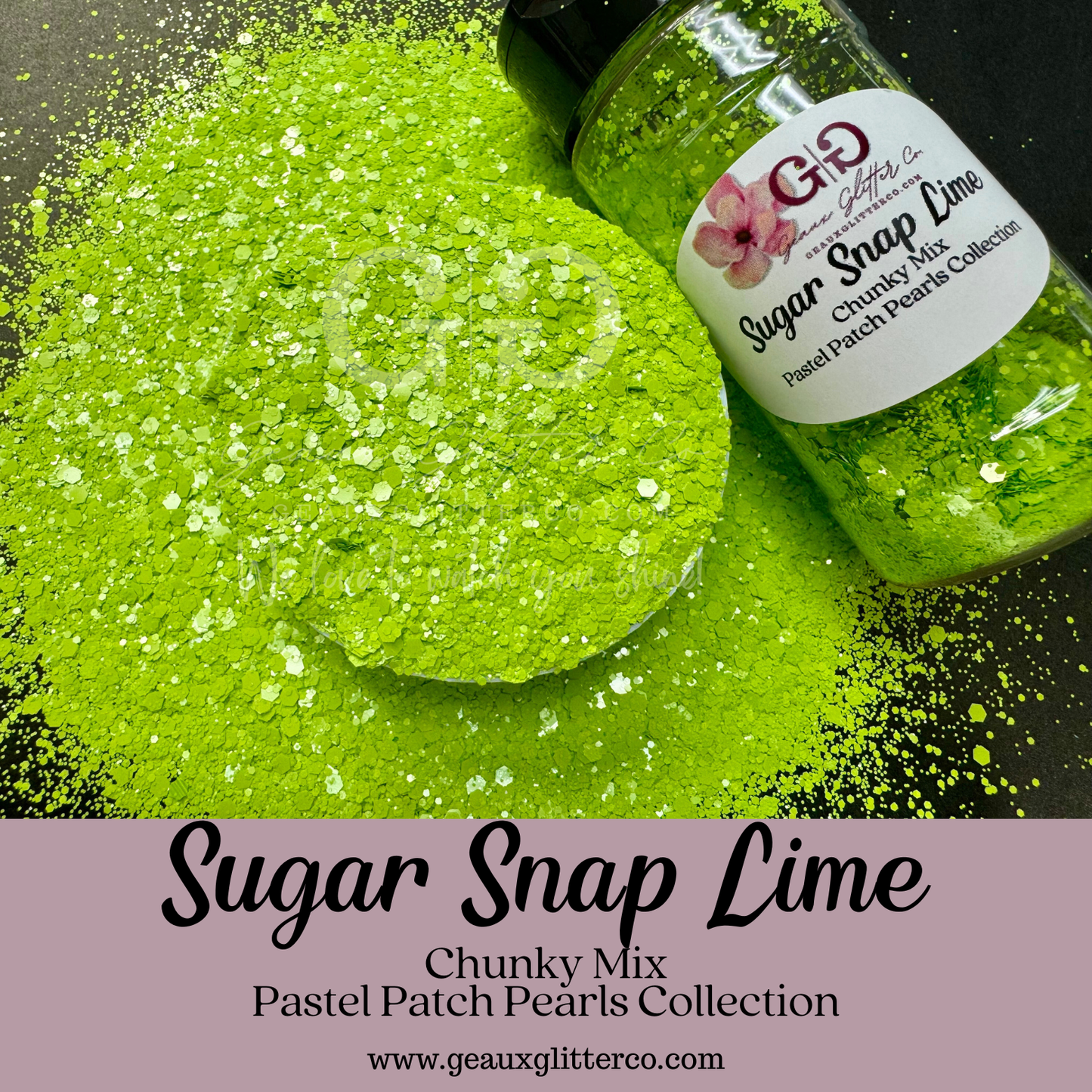 Sugar Snap Lime Chunky Mix - Pastel Patch Pearl Collection