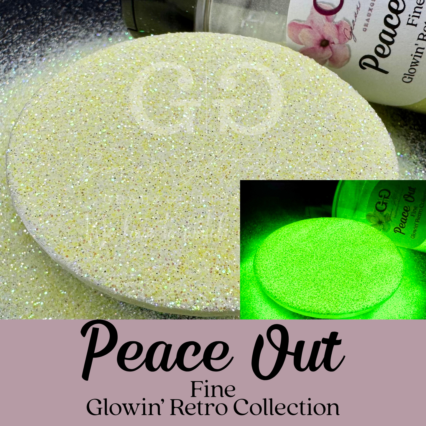 Peace Out Fine - Glow in the Dark