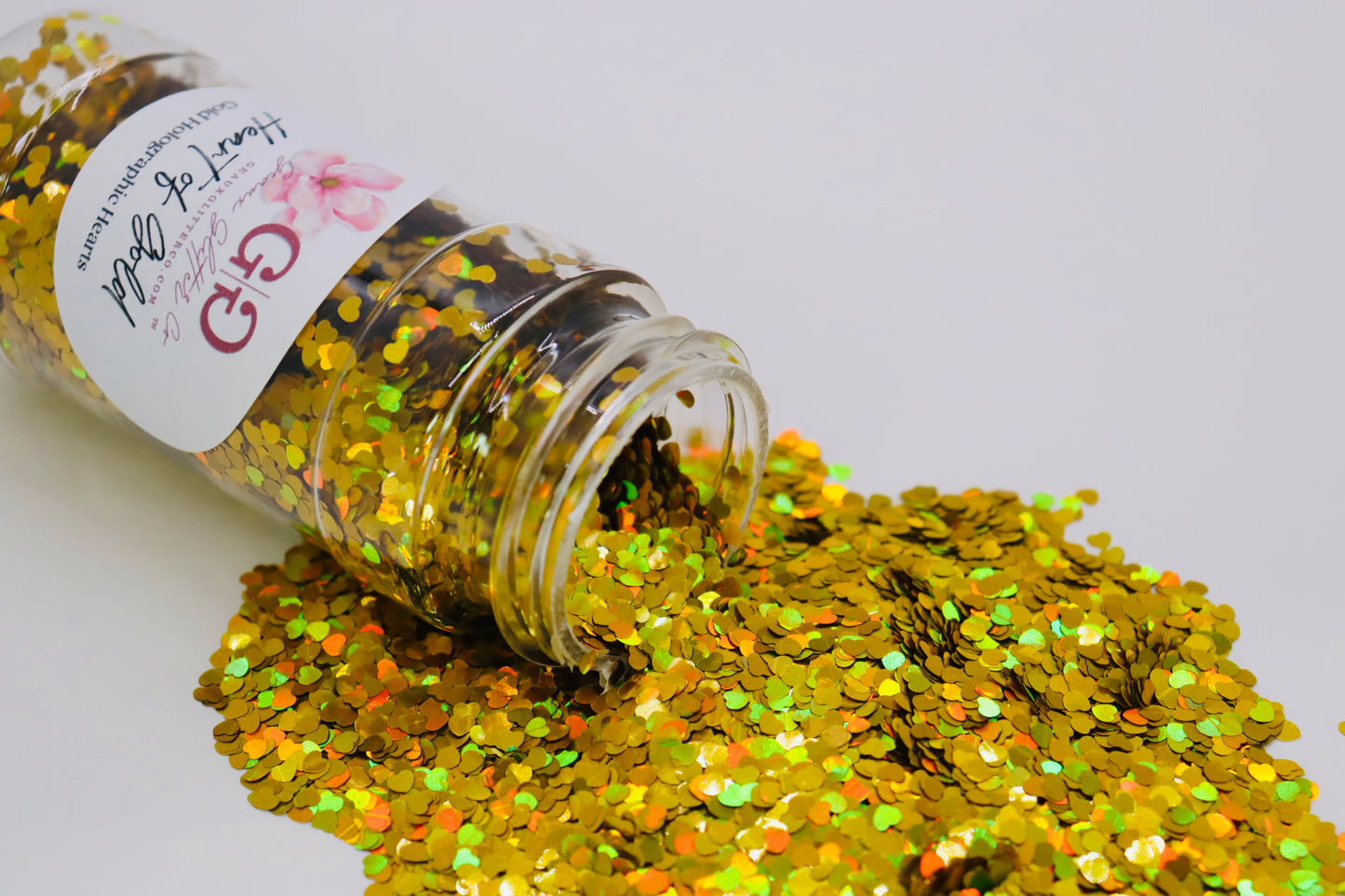Heart of Gold - Gold Holographic Hearts