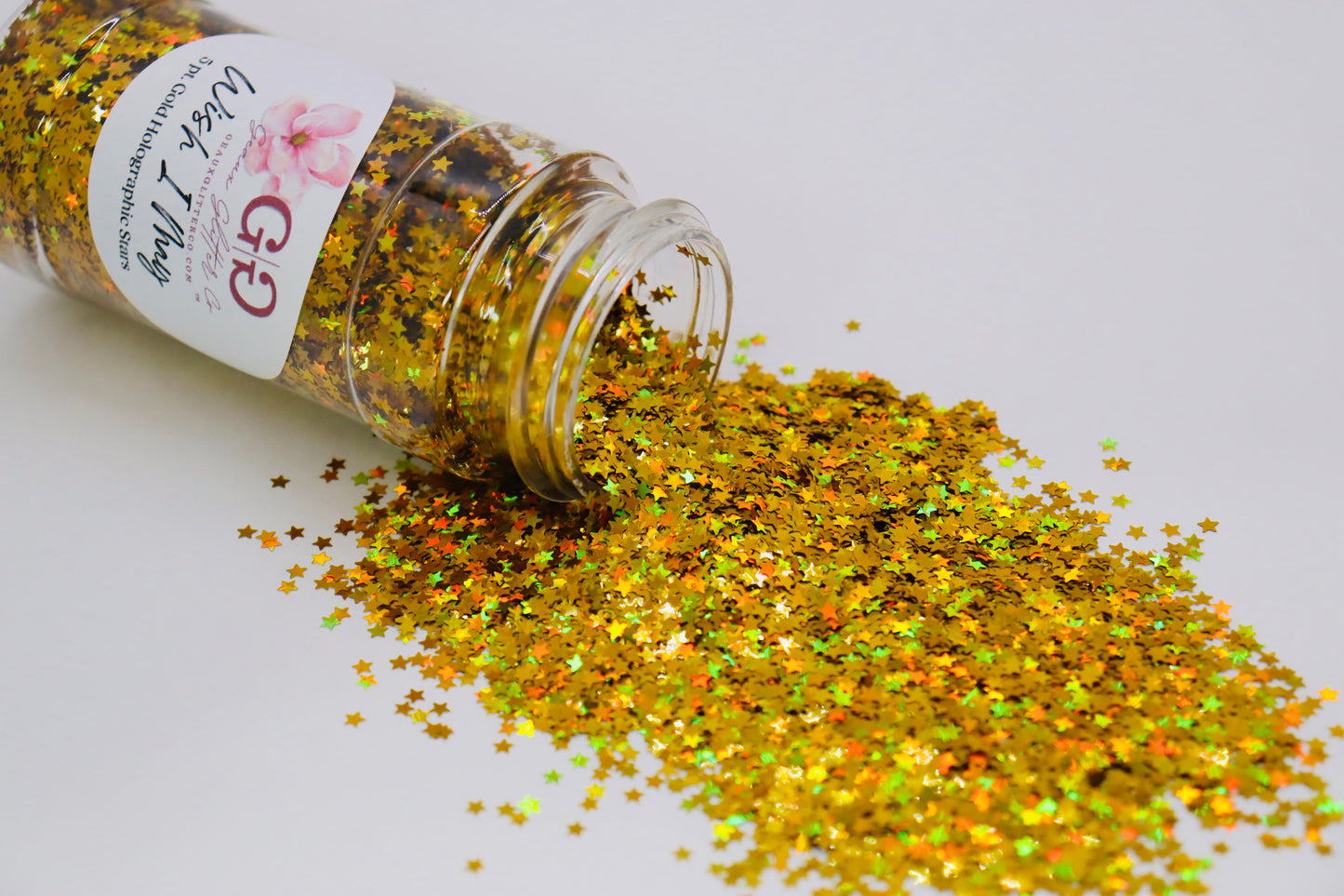 Wish I May Gold Holographic 5 pt. Stars