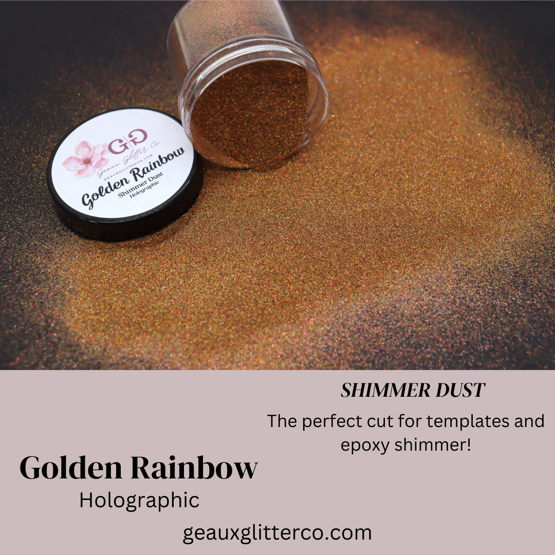 Golden Rainbow Holographic Shimmer Dust
