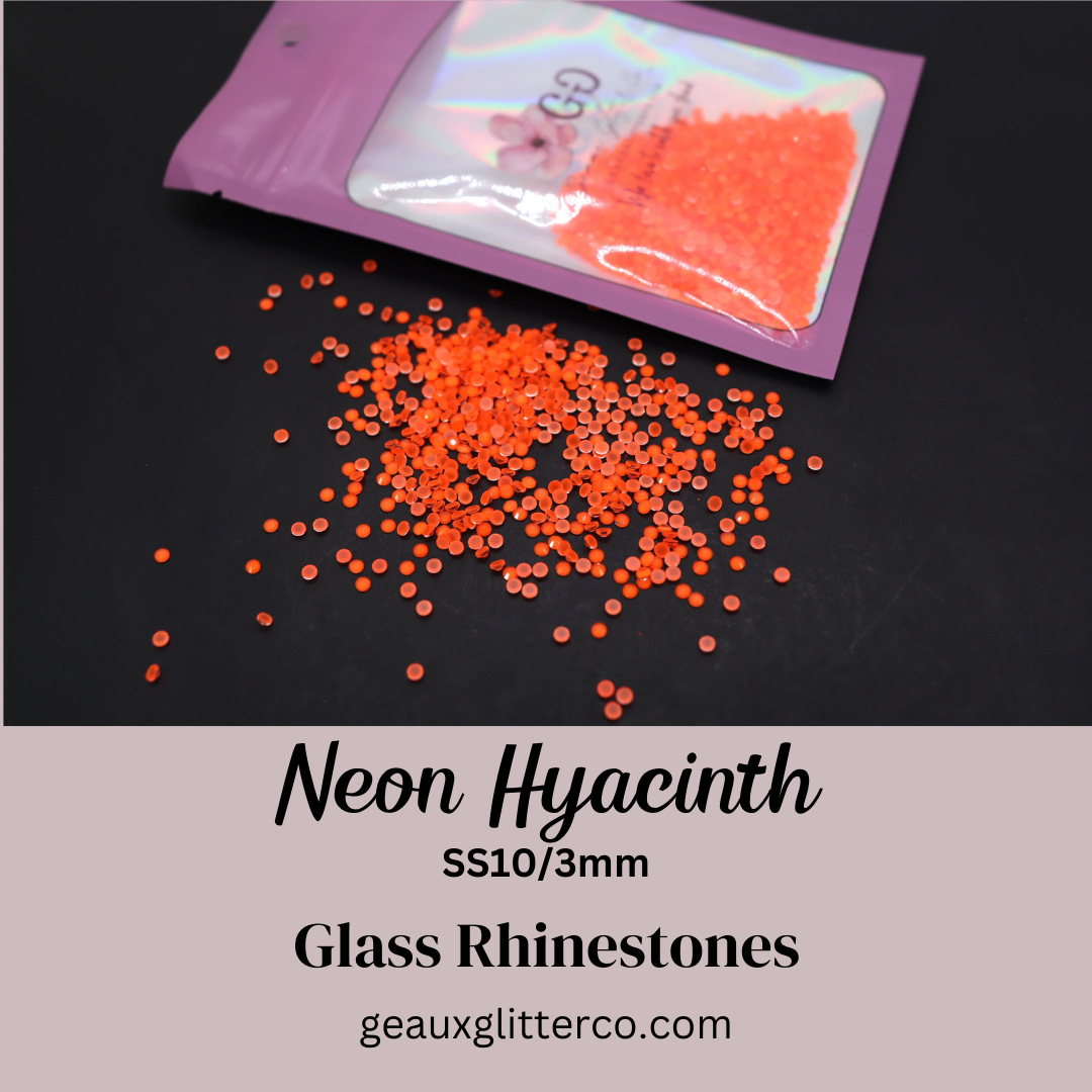 Neon Hyacinth Glass Rhinestones - 3mm/SS10
