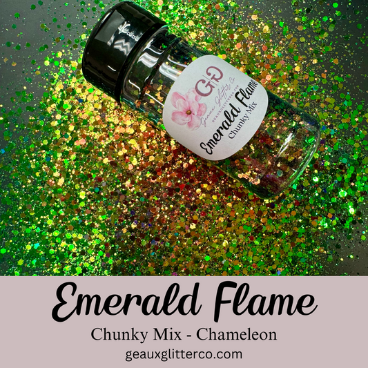 Emerald Flame Chunky Mix - Chameleon