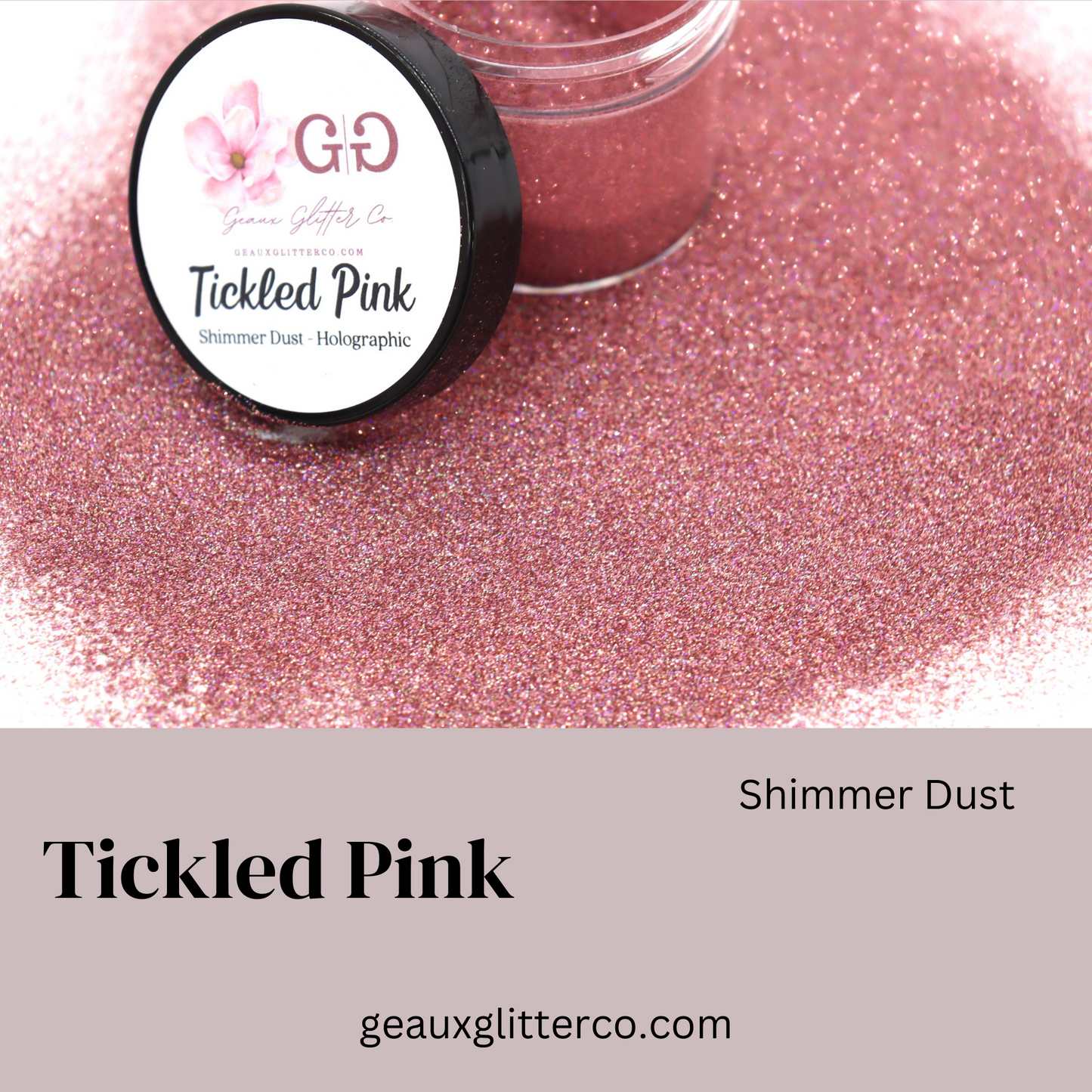 Tickled Pink Super Holographic Shimmer Dust