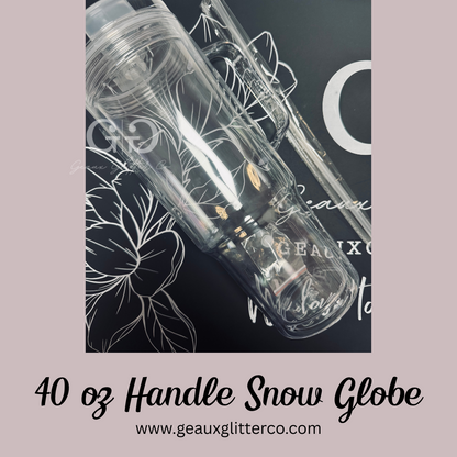 Snow Globe Tumblers - Acrylic Clear