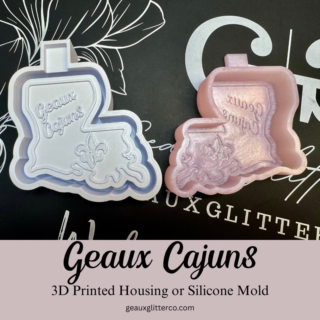 Geaux Cajuns Freshie Housing or Silicone Mold