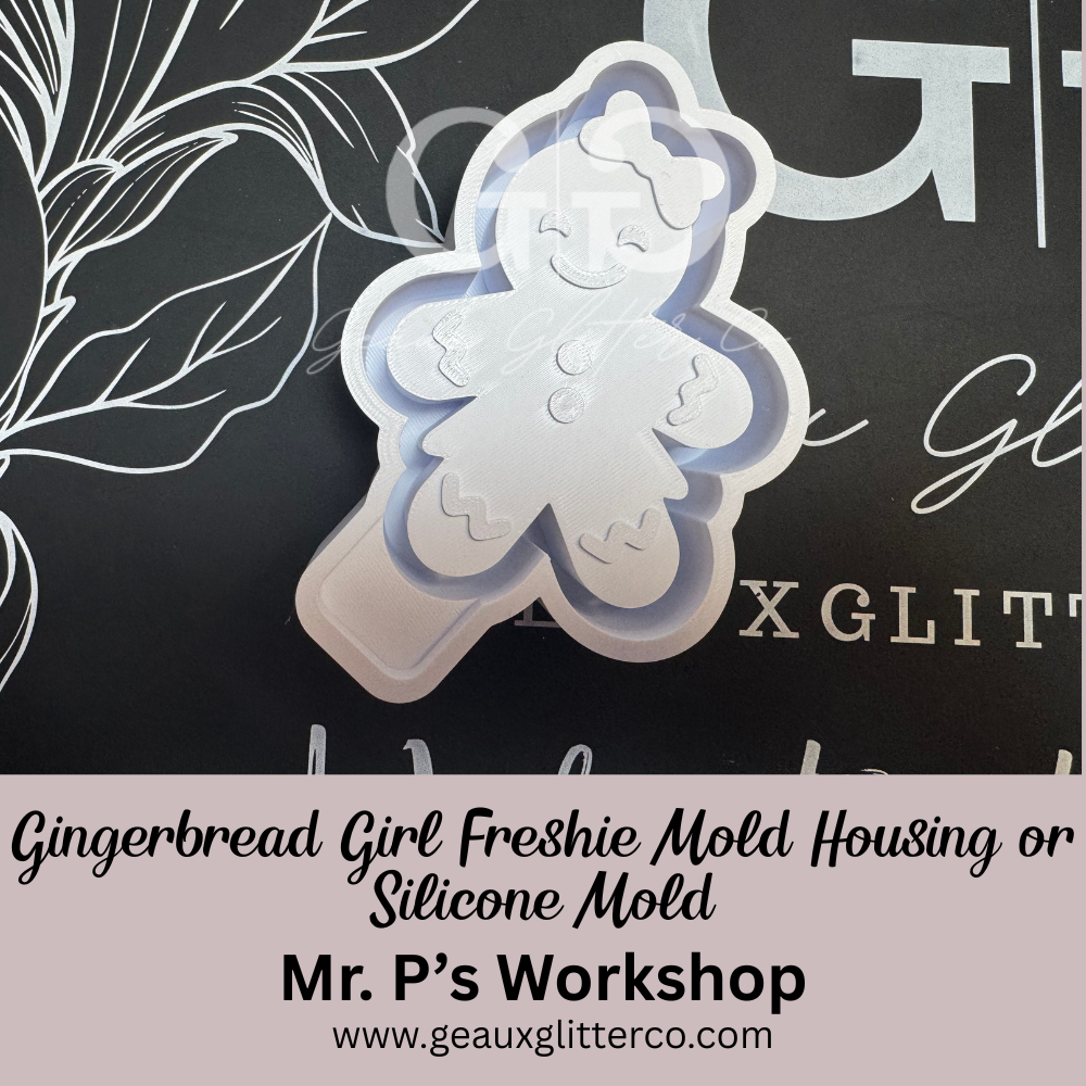 Gingerbread Girl Freshie Housing or Silicone Mold