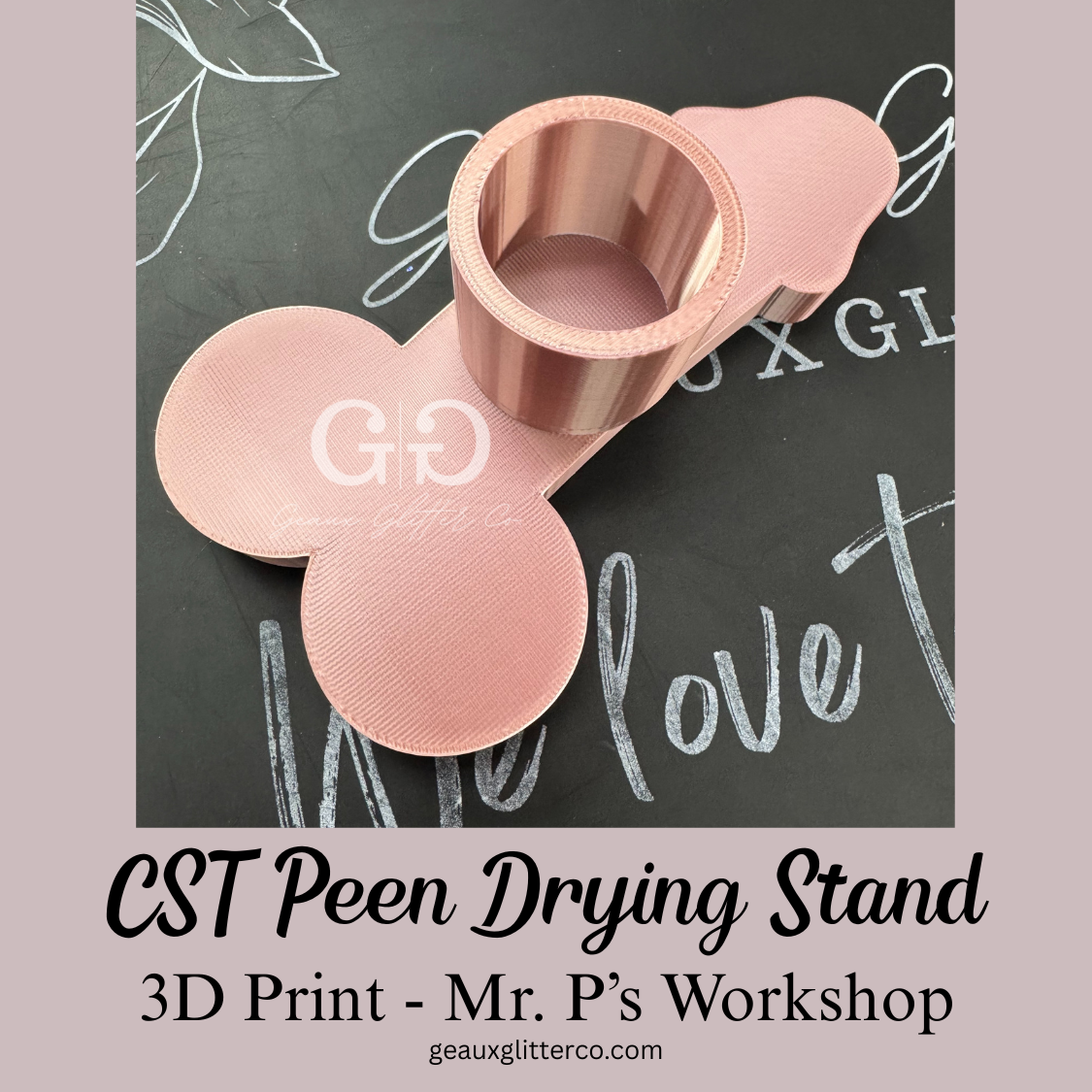 CST Designs Peen Tumbler Cup Drying Stand - Available in 1/2 inch, 3/4 inch or Deno's Magnetic
