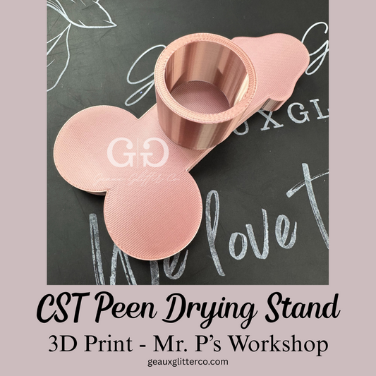 CST Designs Peen Tumbler Cup Drying Stand - Available in 1/2 inch, 3/4 inch or Deno's Magnetic