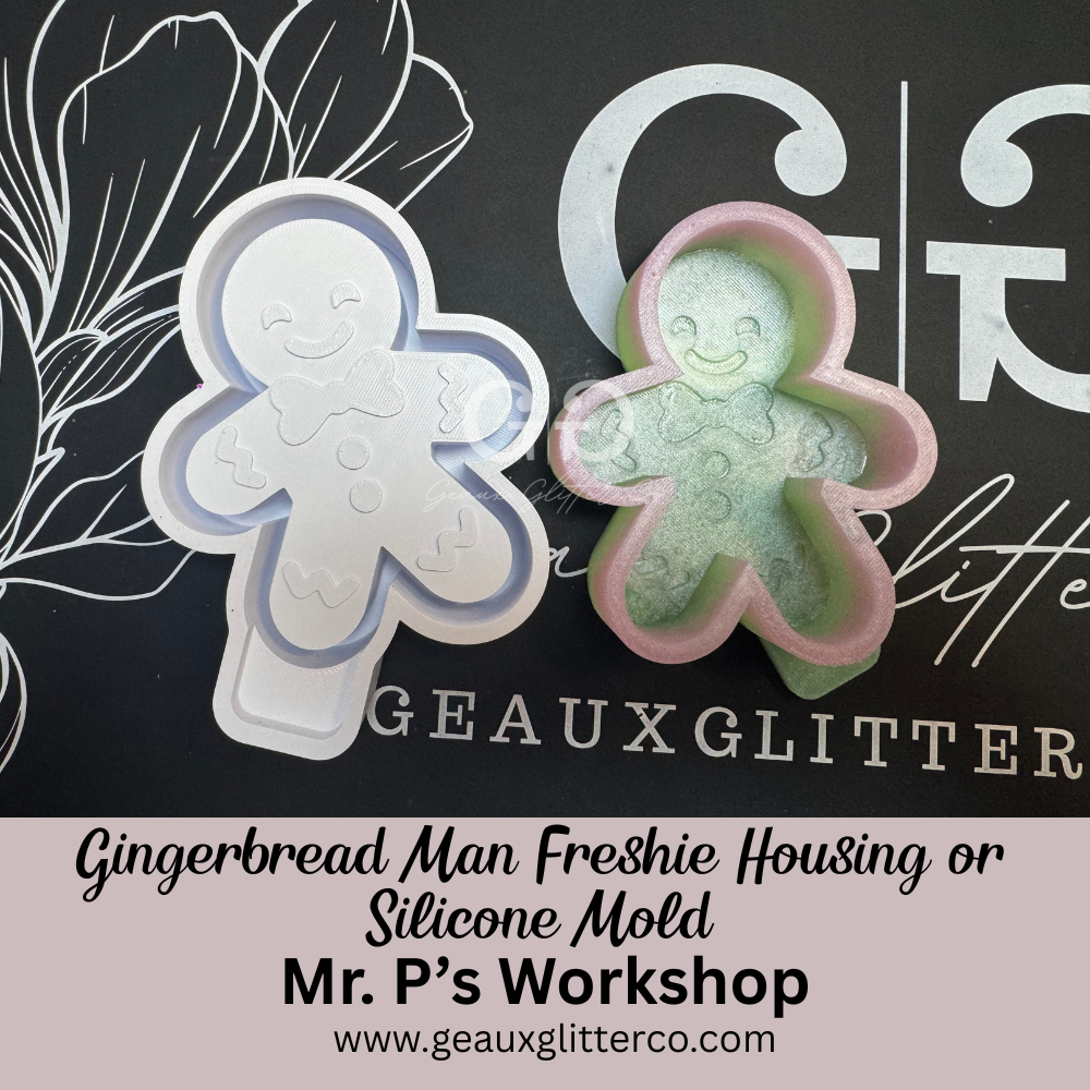 Gingerbread Man Freshie Housing or Silicone Mold
