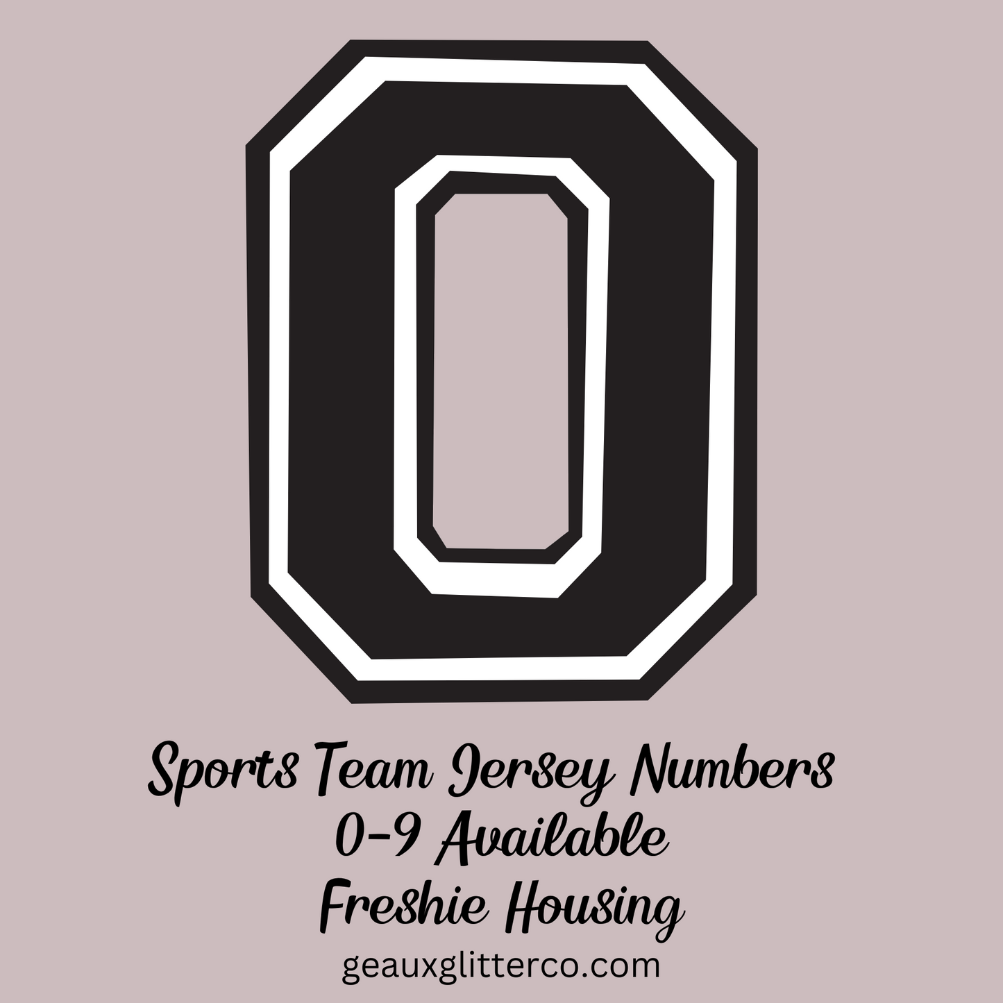 Sports Team Jersey Numbers Freshie Mold Housing