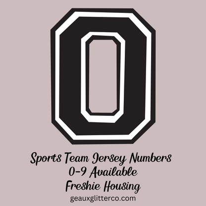 Sports Team Jersey Numbers Freshie Mold Housing