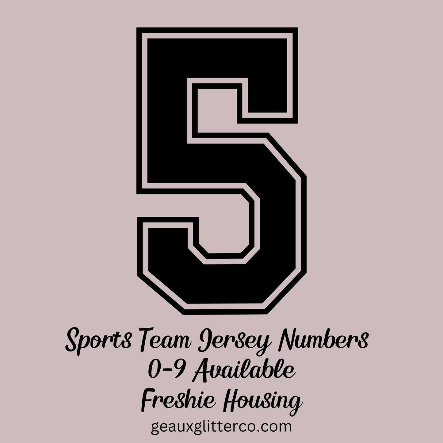 Sports Team Jersey Numbers Freshie Mold Housing
