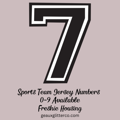 Sports Team Jersey Numbers Freshie Mold Housing