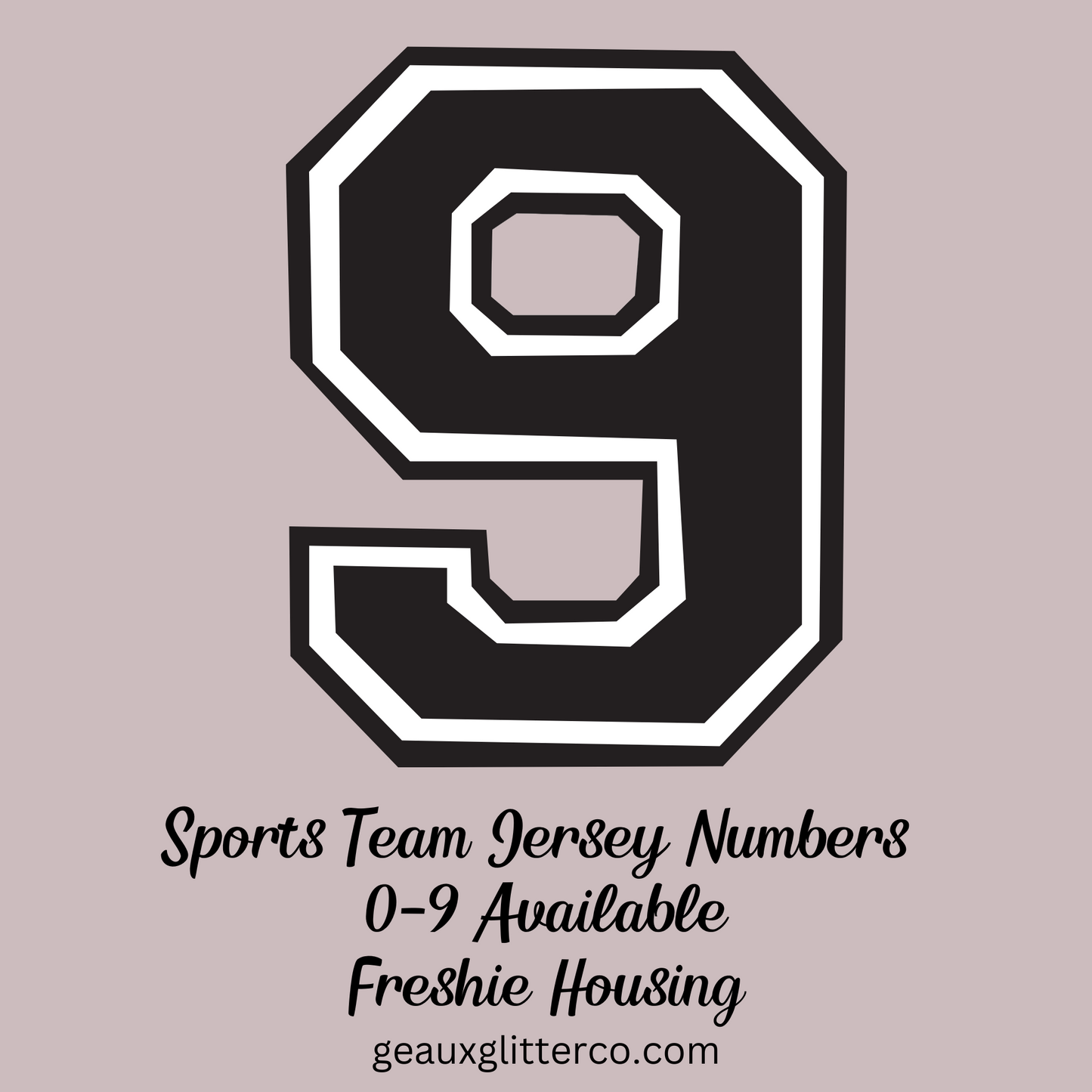Sports Team Jersey Numbers Freshie Mold Housing