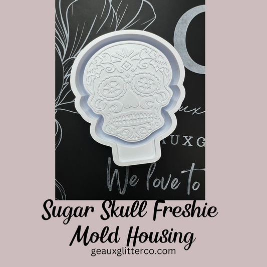 Sugar Skull Freshie Mold Housing