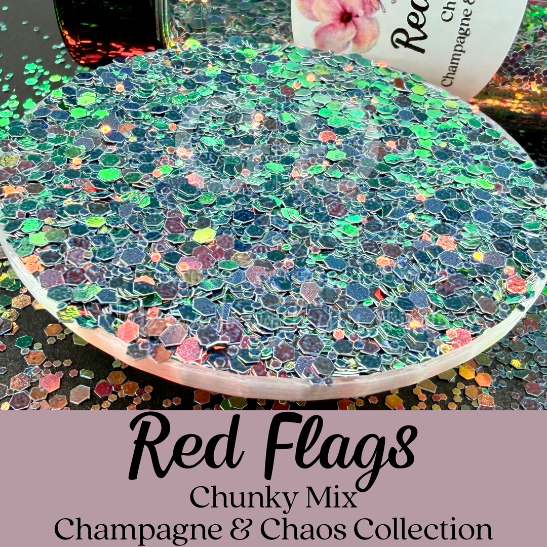 Red Flags - Chunky Mix - Champagne &amp; Chaos Collection