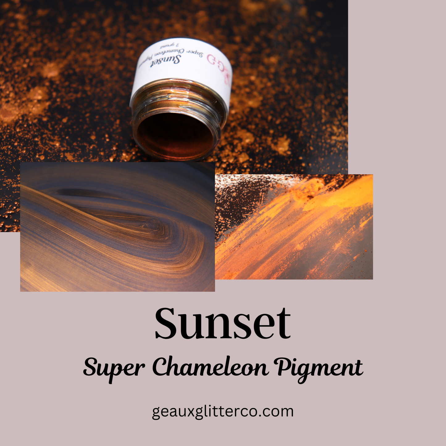 Sunset - 2 Grams Super Chameleon Holographic Chrome Pigment