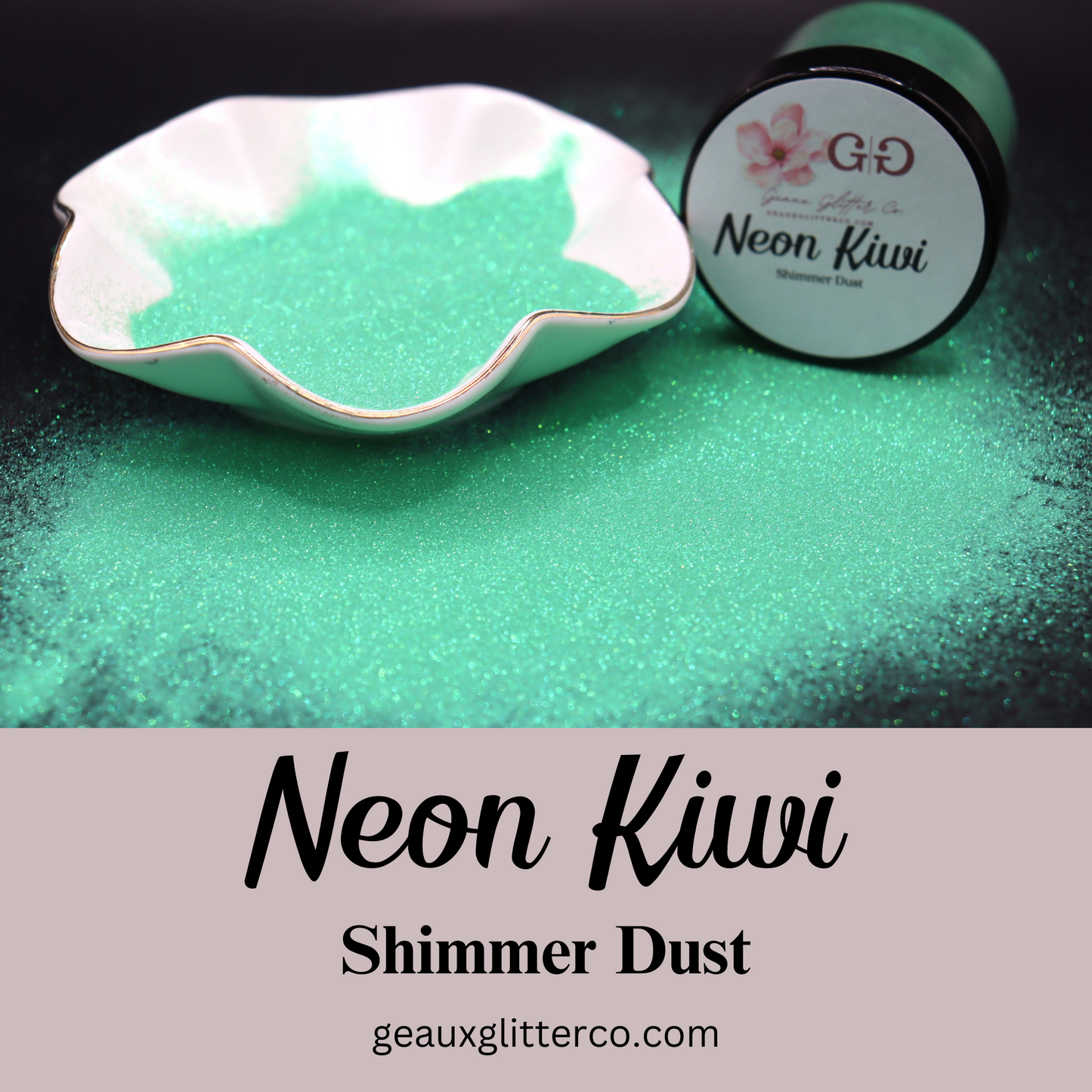 Neon Kiwi Shimmer Dust