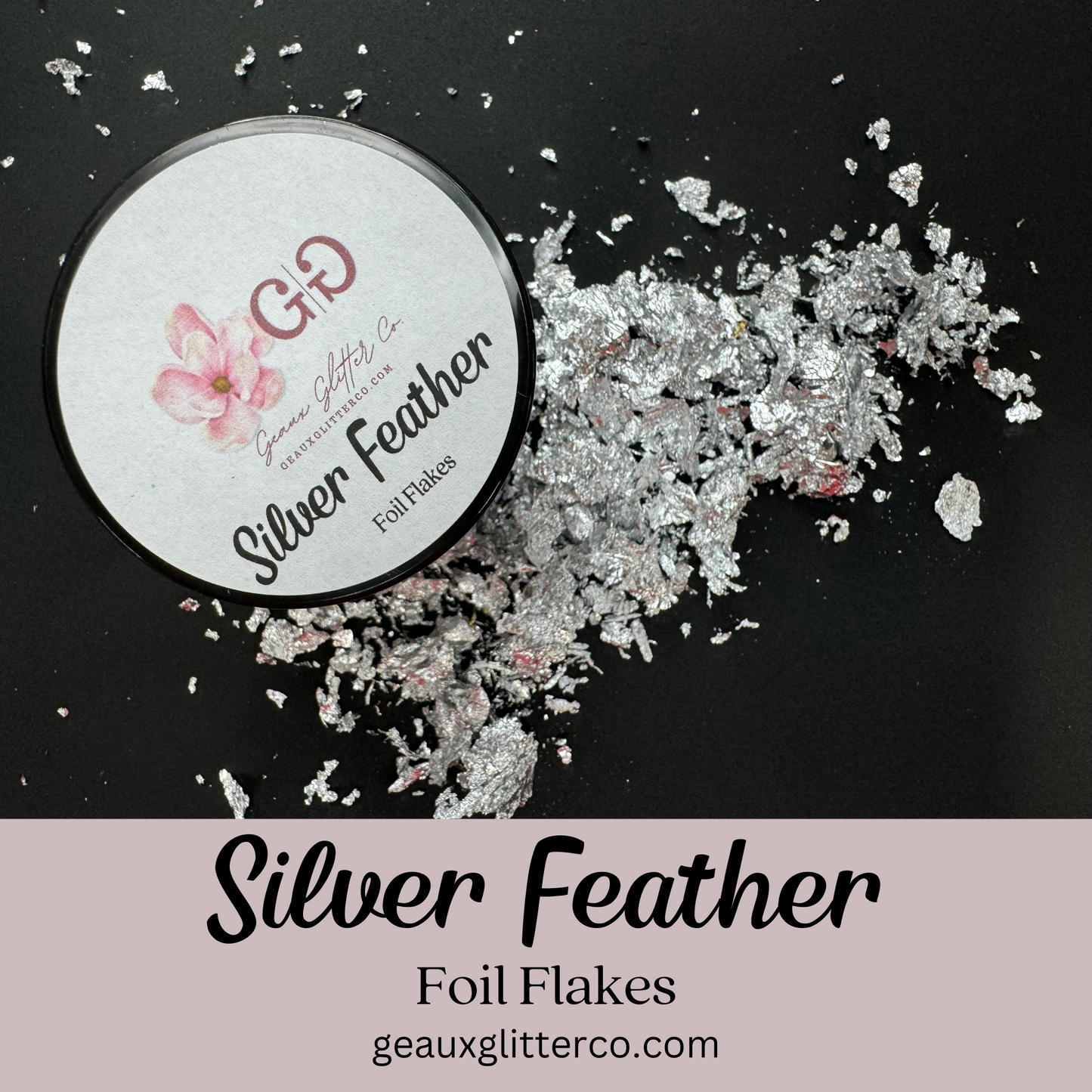 Silver Feather Foil Flakes