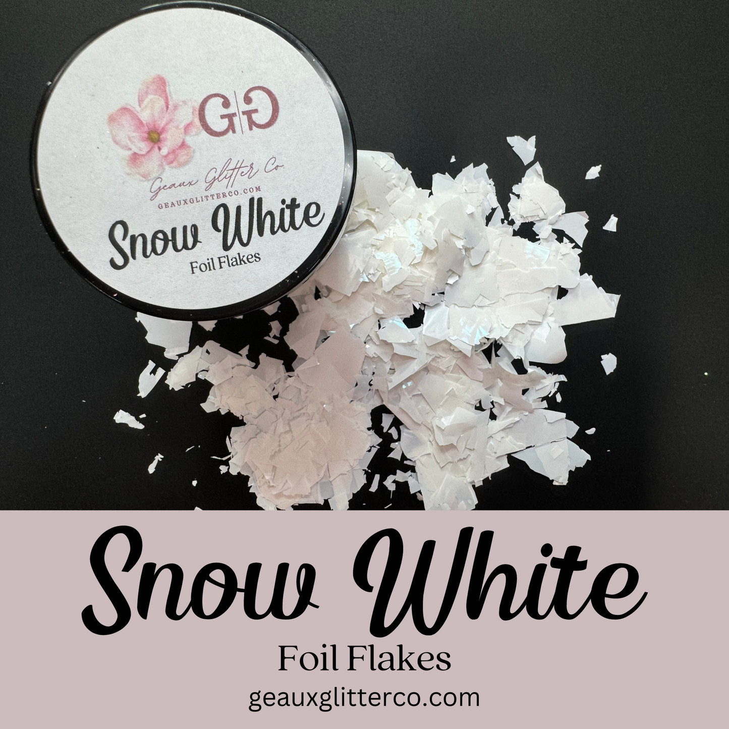 Snow-White Foil Flakes