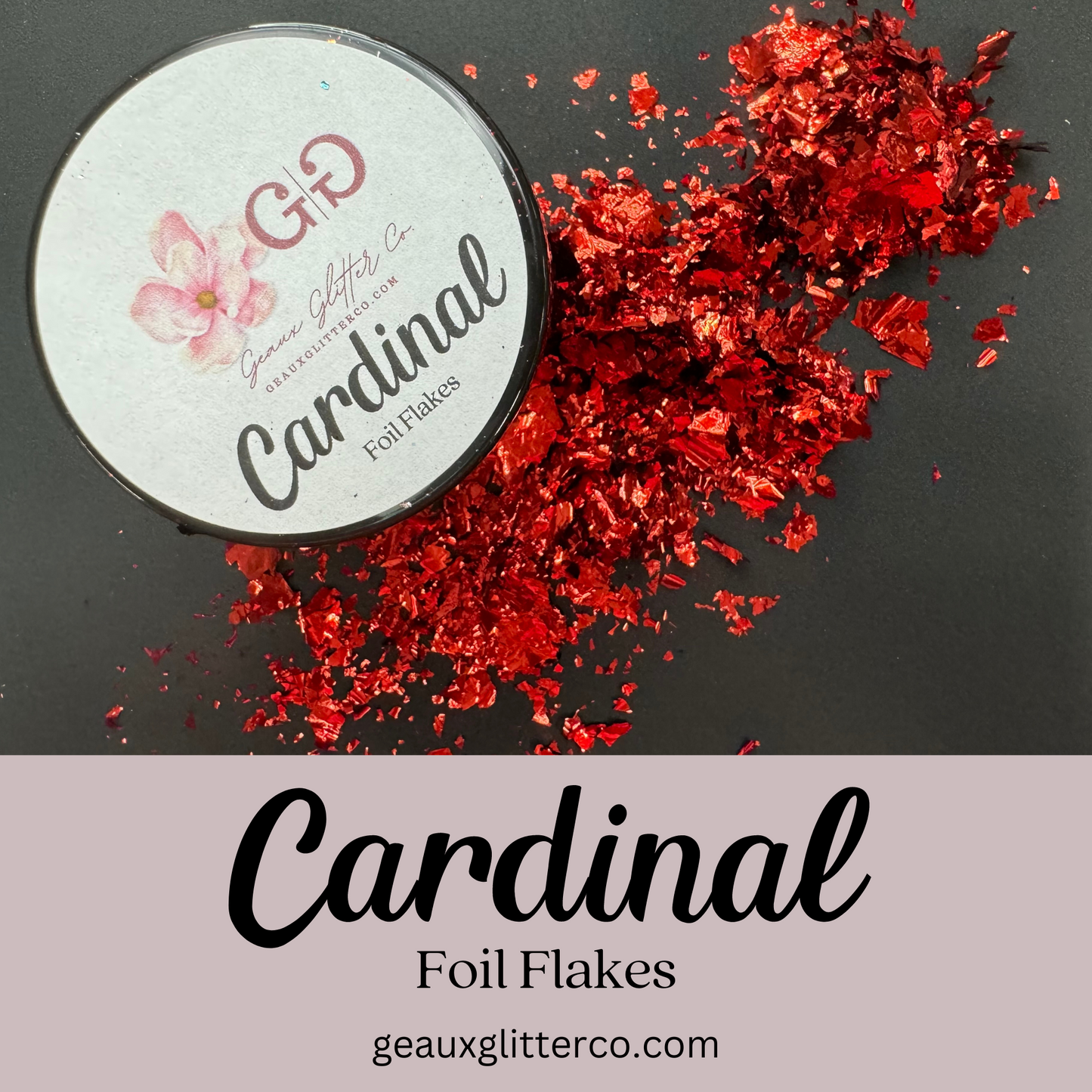 Cardinal Foil Flakes