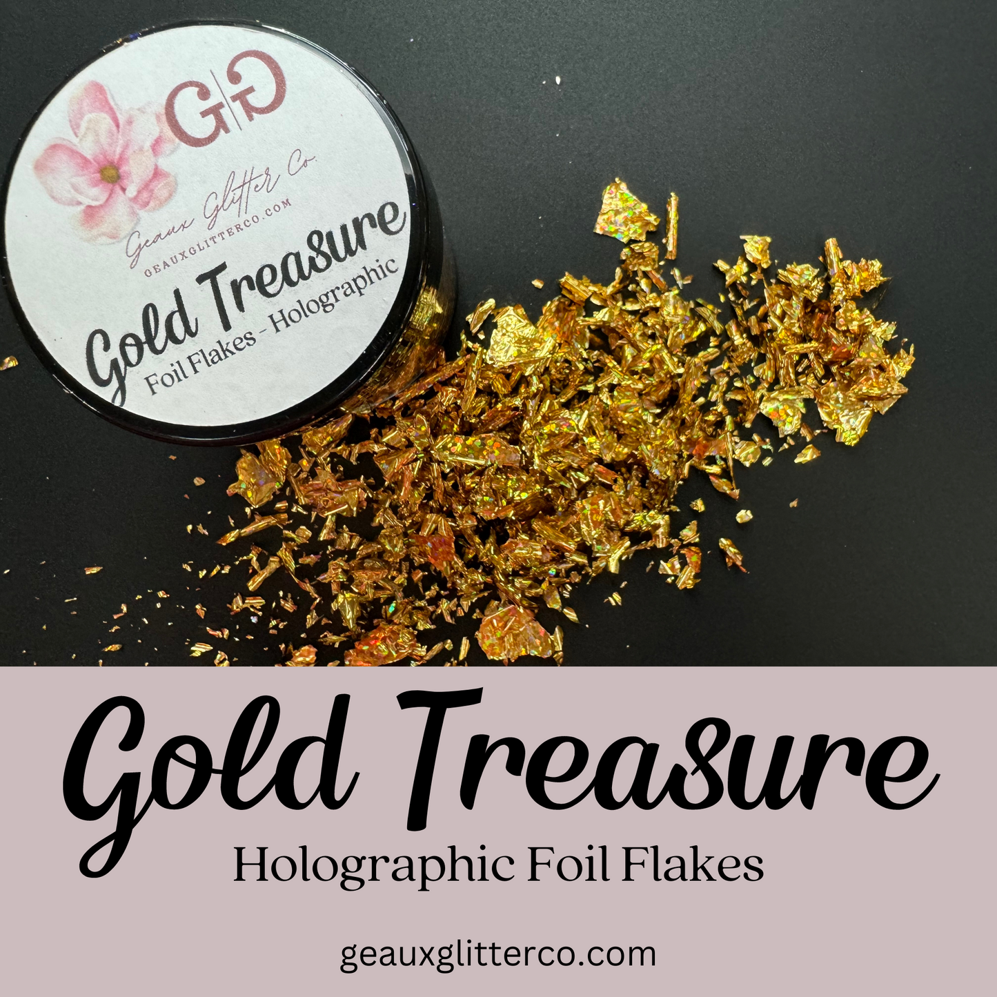 Gold Treasure - Holographic Foil Flakes