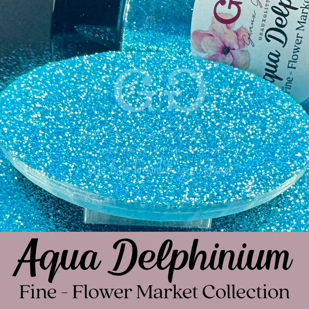 Aqua Delphinium - Fine - Flower Market Collection