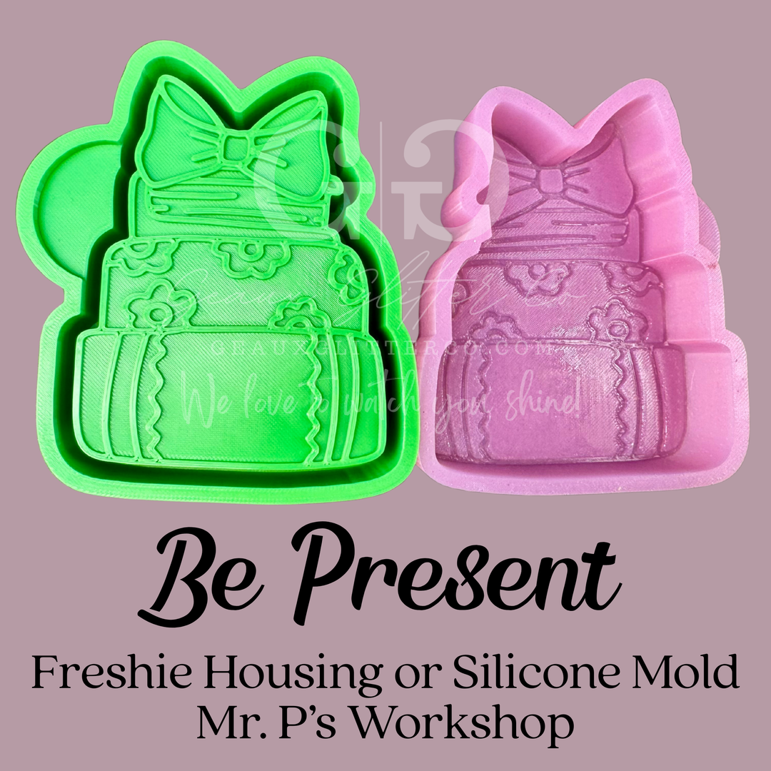 Be Present Freshie 3D Printed Mold Housing or Silicone Mold