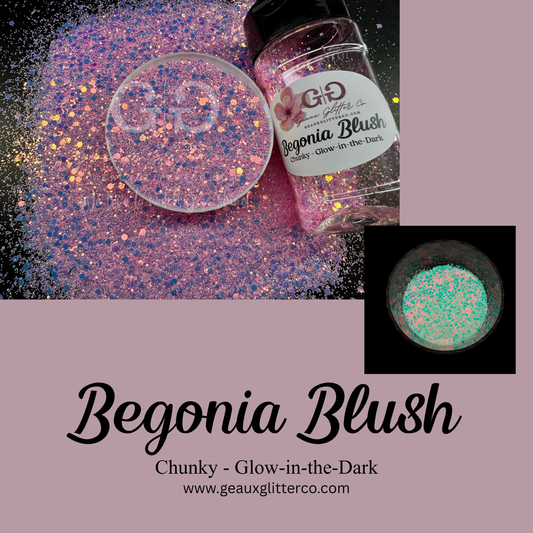 Begonia Blush - Chunky - Glow-in-the-Dark