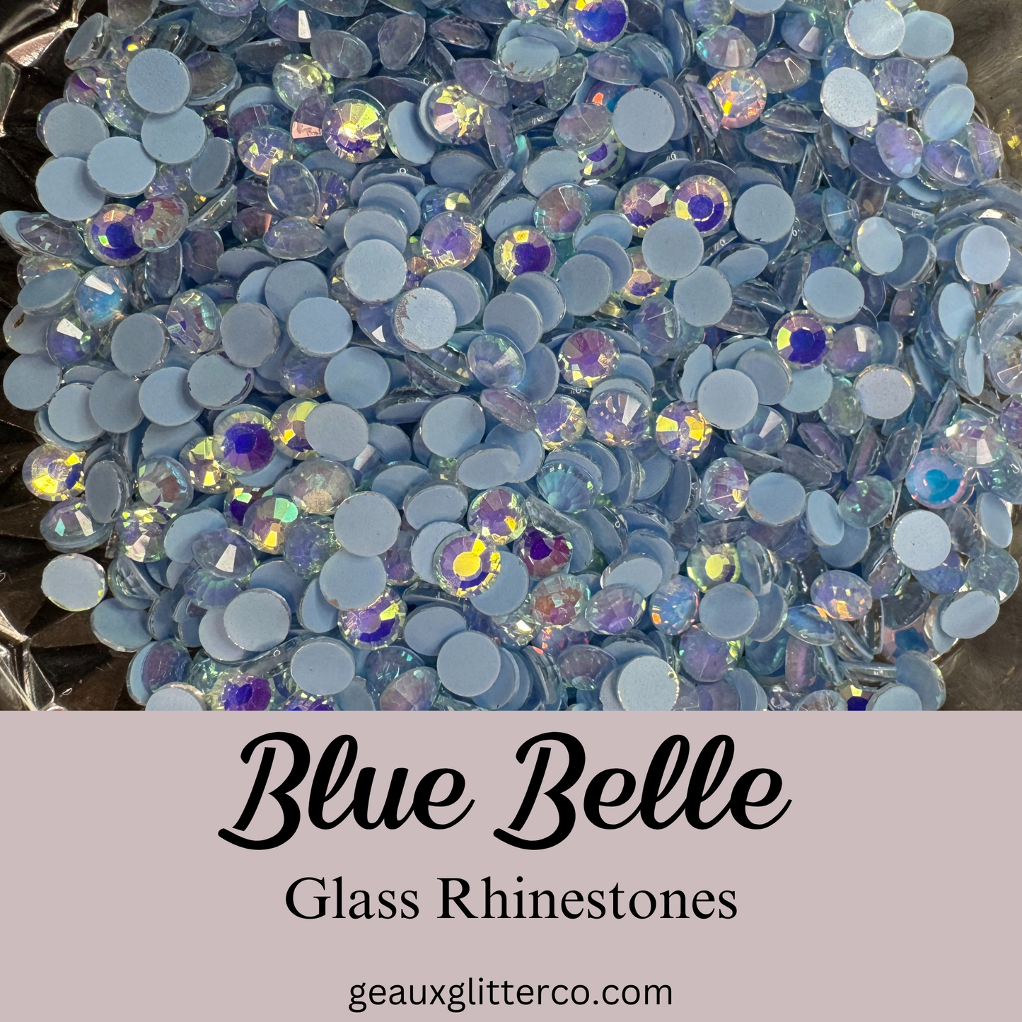 Blue Belle Glass Rhinestones