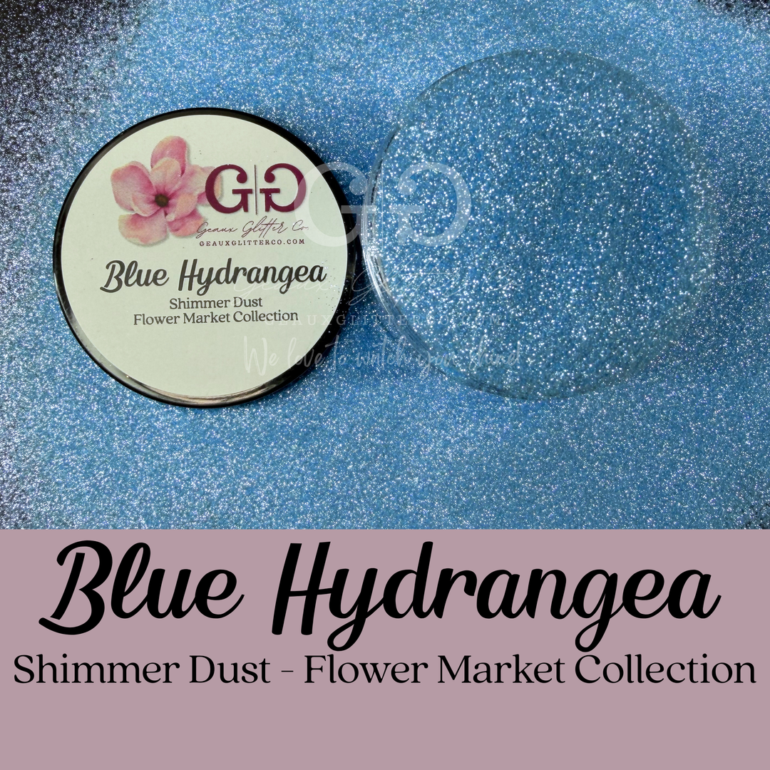 Blue Hydrangea Shimmer Dust - Flower Market Collection
