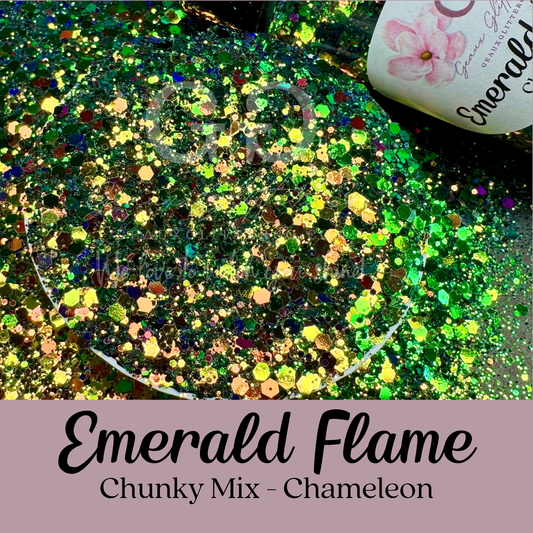 Emerald Flame Chunky Mix - Chameleon