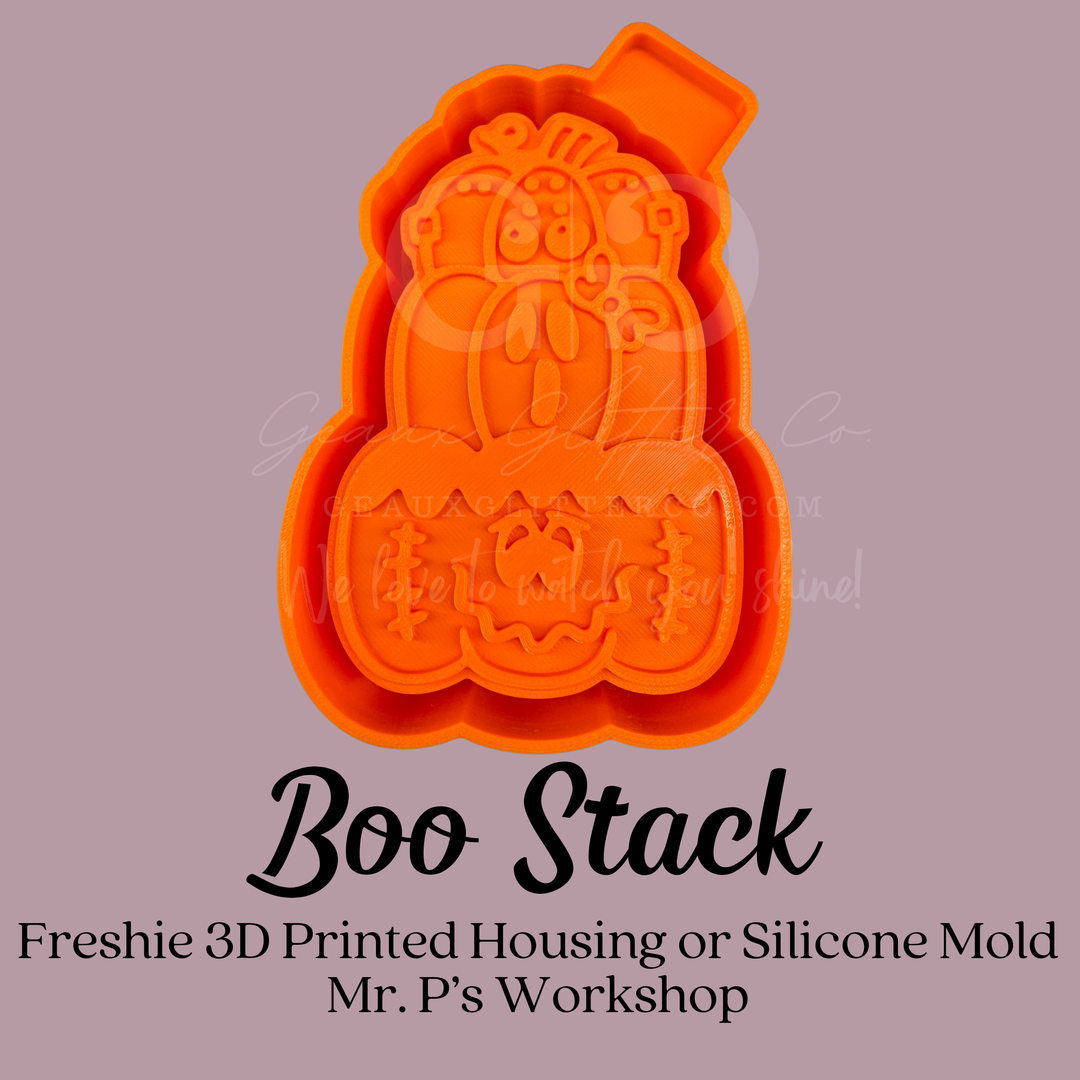 Boo Stack Freshie 3D Printed Mold Housing or Silicone Mold