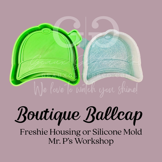 Boutique Ballcap Freshie Mold Housing or Silicone Mold